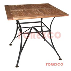 WOOD STEEL TABLE